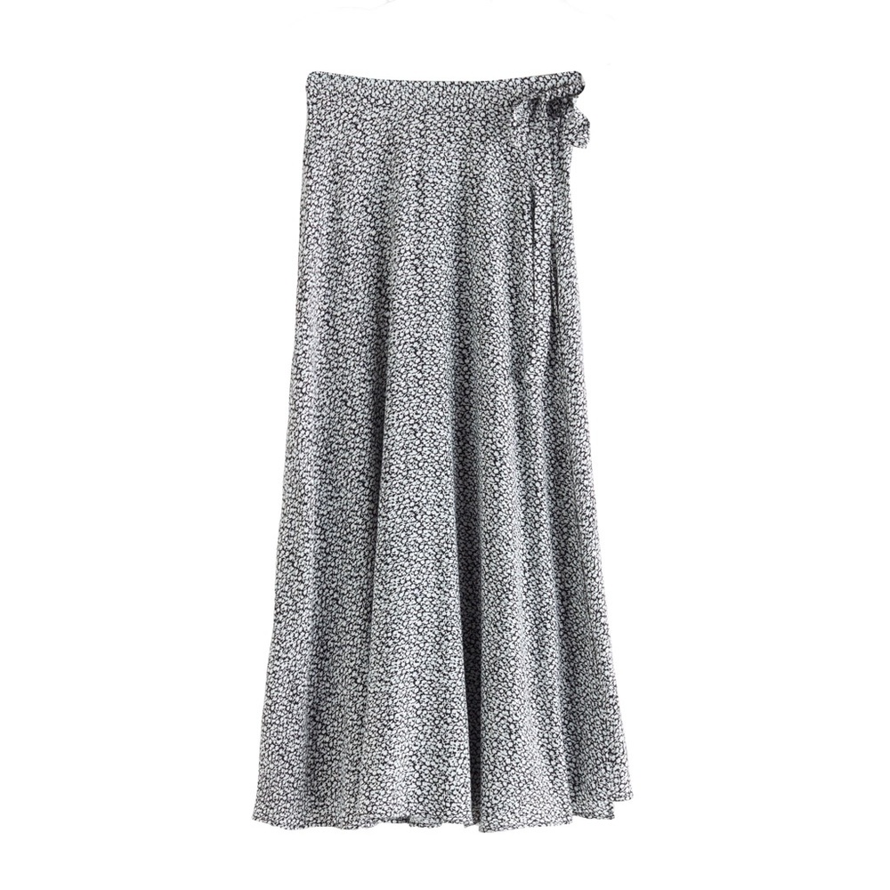 & Other Stories Tie Wrap Midi Skirt